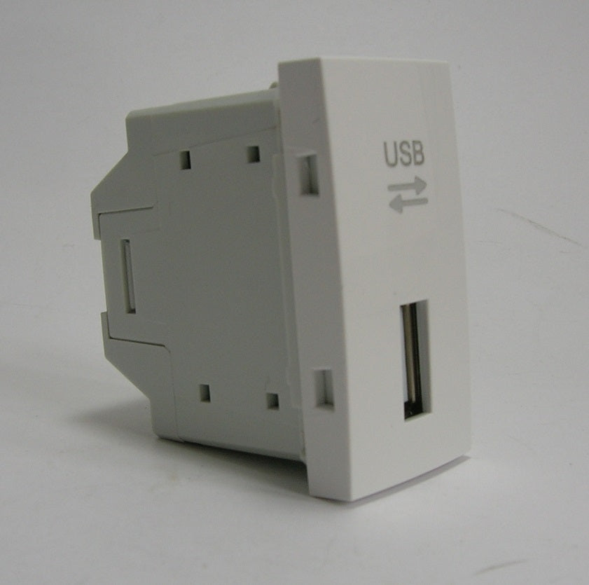 Prise USB Semi-Assemblée Quadro45 - 1 Module