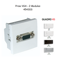 Prise VGA - 2 Modules Quadro 45