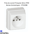 Prise de courant Française Bornes auto. avec protection (2P+T) En saillie