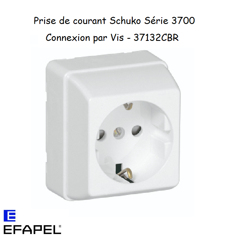 Prise de courant Schuko en saillie avec Protection - Série 3700