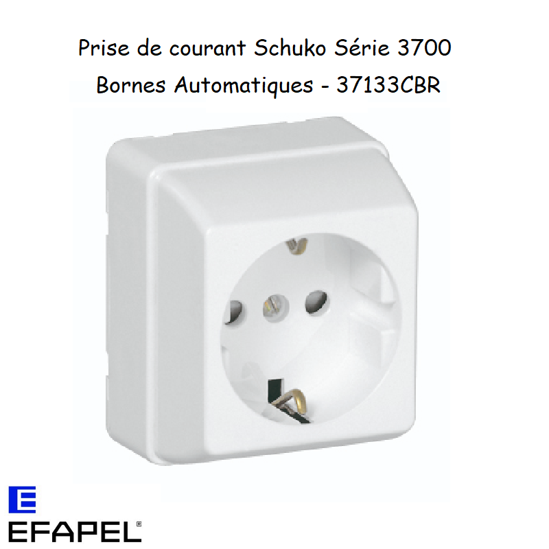 Prise de courant Schuko Bornes Automatiques En Saillie