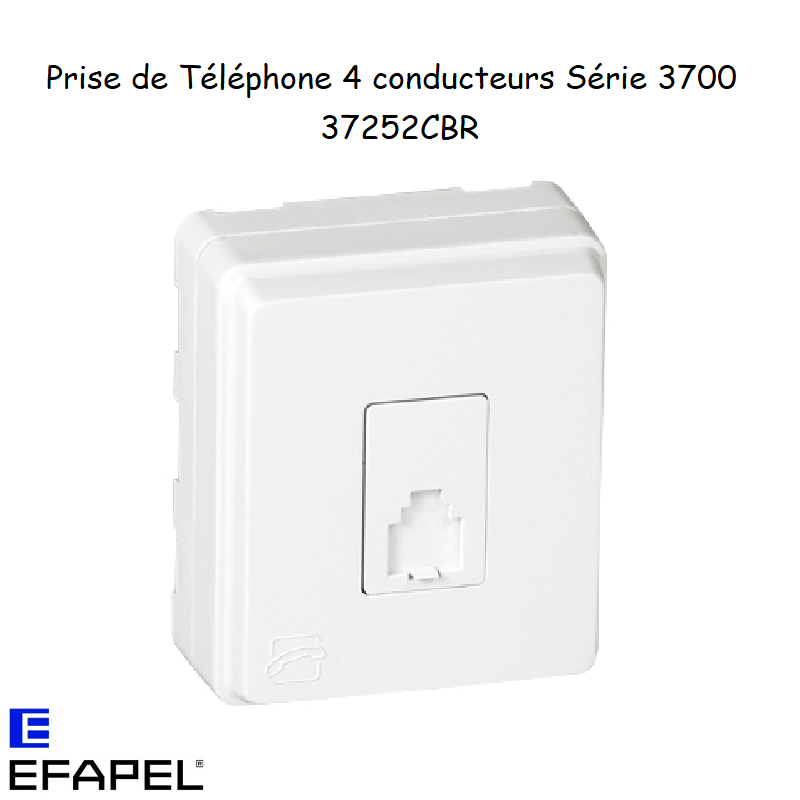Prise de téléphone 4 conducteurs - Série 3700