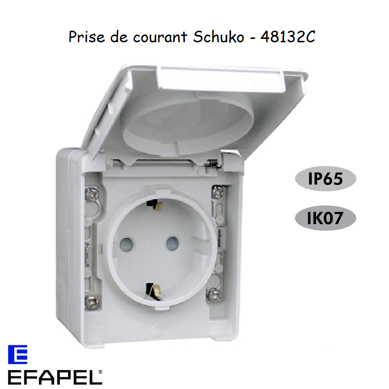 Prise de Courant Schuko avec Protection - IP65