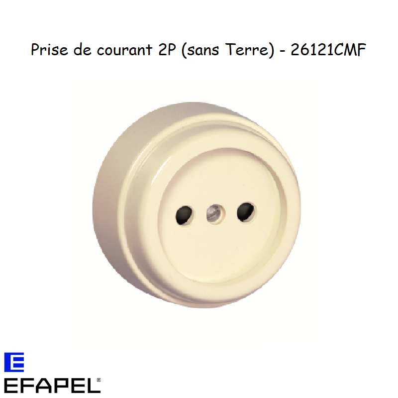 Prise de courant 2P Vintage