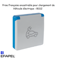 Prise Française encastrée pour chargement Véhicule électrique