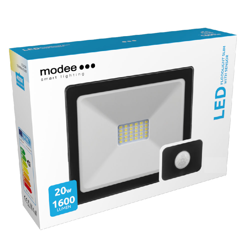 Projecteur LED Ultra Slim 20W avec Détecteur de mouvement