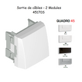 Sortie de câbles - 2 Modules MEC Q45