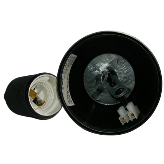 Suspension luminaire plastique Douille E27 - NOIR