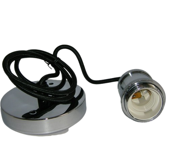 Suspension luminaire métallique Douille E27 - NICKEL