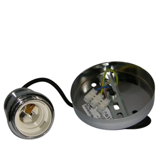 Suspension luminaire métallique Douille E27 - NICKEL