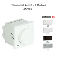 Thermostat Rotatif Quadro 45 - 2 Modules