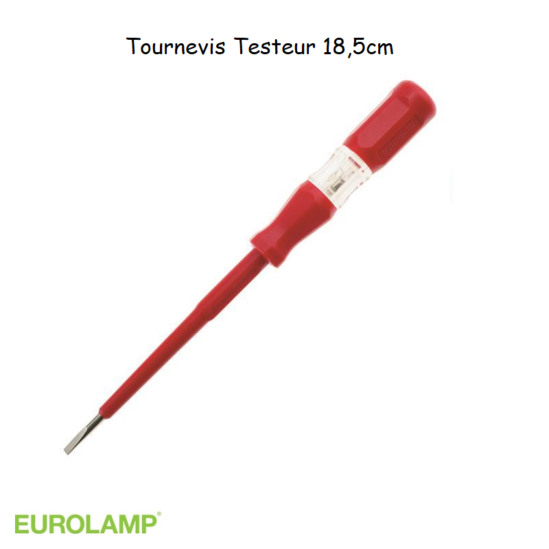 Tournevis Testeur Rouge - 18,5 cm