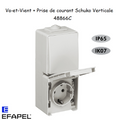 Va-et-Vient / Prise de courant Schuko avec protections IP65