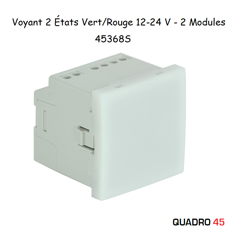Voyant 2 états Vert/Rouge 12-24V - 2 modules MEC Q45