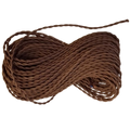 Câble tissé 2x0,75mm torsadé Brun