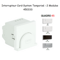 Interrupteur Card System Quadro 45 - 2 Modules