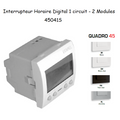 Interrupteur Horaire Digital 1 Circuit - 2 Modules Quadro 45