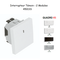 Interrupteur Témoin Semi-Assemblé QUADRO45 - 2 Modules