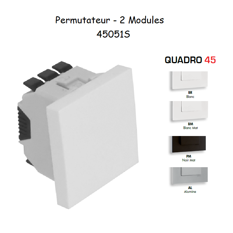 Permutateur Semi-Assemblé 2 Modules - QUADRO 45