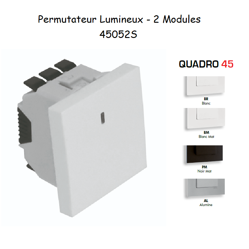 Permutateur Lumineux - 2 Modules QUADRO 45