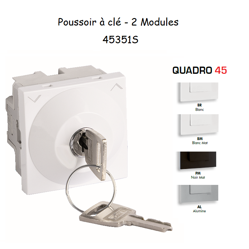 Poussoir à clé - 2 Modules Q45