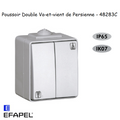 Poussoir Double / Va-et-vient de Persienne IP65